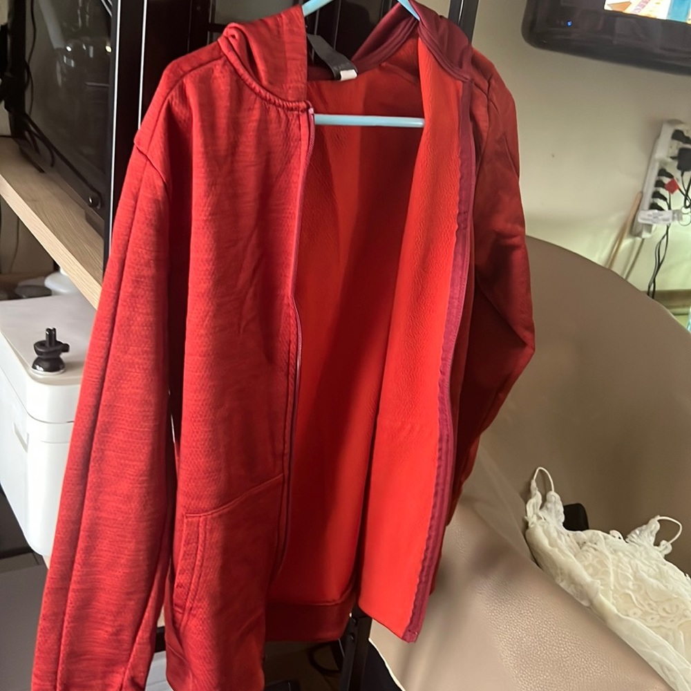 Red champion sweater